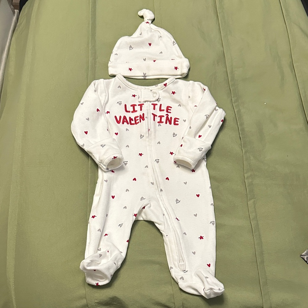 Carter’s Baby Valentine’s Day Onesie with Hat